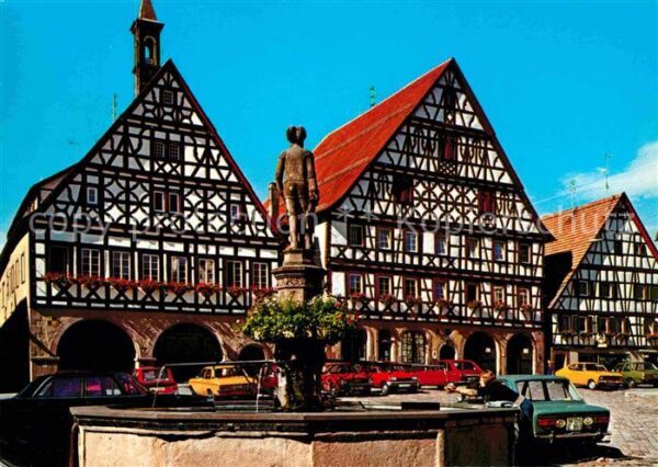 Dornstetten Wuerttemberg Fachwerkhäuser Dorfbrunnen