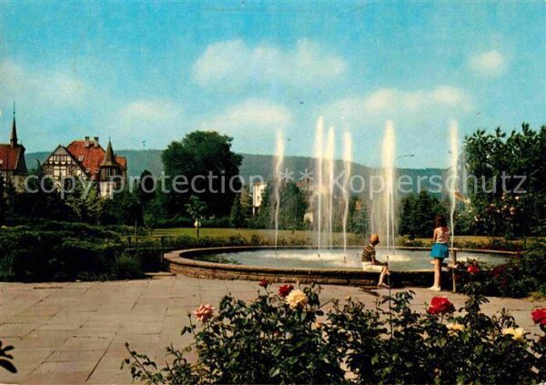 Rinteln Parkanlage Schlingwiese Springbrunnen