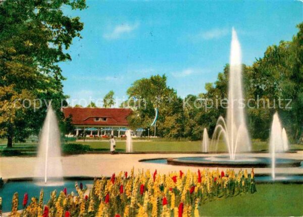 Fuerth Bayern Stadtpark Fontänenhof und Milchgaststät