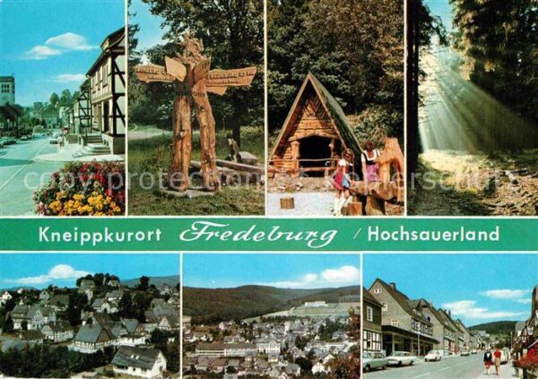 Fredeburg Schmallenberg Strassenpartie Dreibuchen Wegweiser Hüt