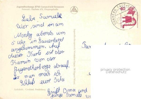 Langscheid Sorpesee Jugendherberge Kaminzimmer – Bild 2