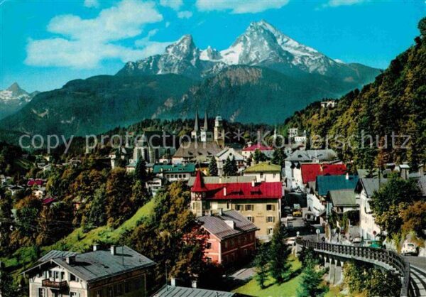 Berchtesgaden mit Watzmann und Schönfeldspitze