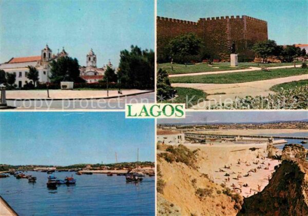 Lagos Algarve Portugal Algarve Kirche Festung Strand