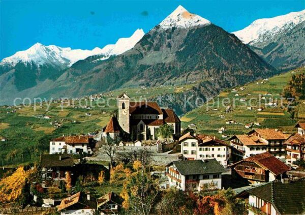 Schenna Meran mit Texelgruppe