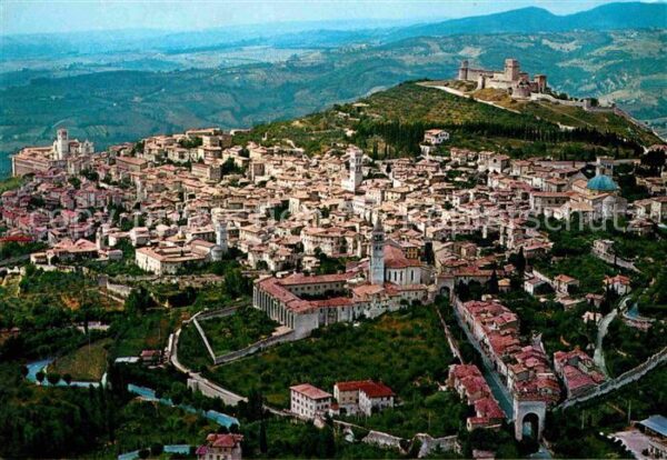 Assisi Umbria Panorama dall aereo
