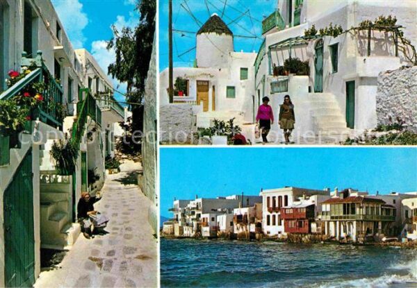 Mykonos Kykladeninsel Aegaeis Dorfmotive