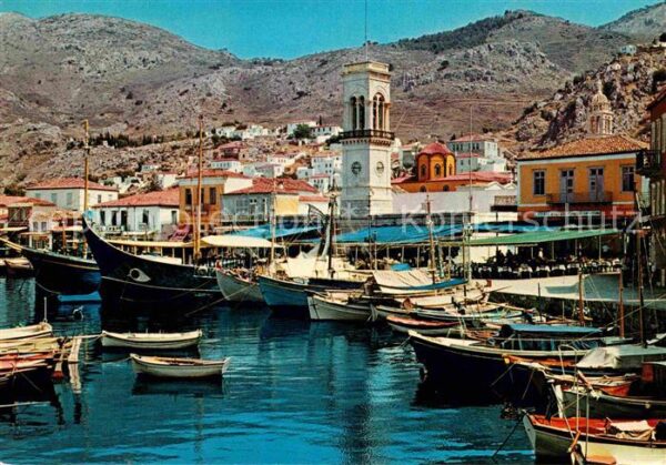Hydra Greece Hafenpartie Kirche