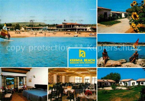 Cyprus Zypern Kermia Beach Bungalow Hotel Teilansicht