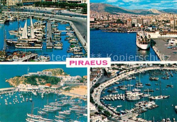 Pireus Griechenland Hafen Teilansichten