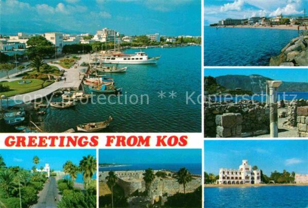 Kos Cos Hafen Teilansichten