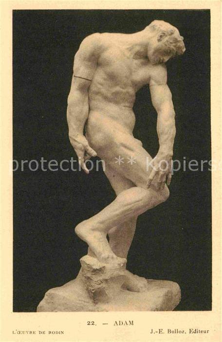 Skulpturen Adam Oeuvre de Rodin