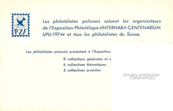 Expositions Exposition Philatelique Internationale – Bild 2