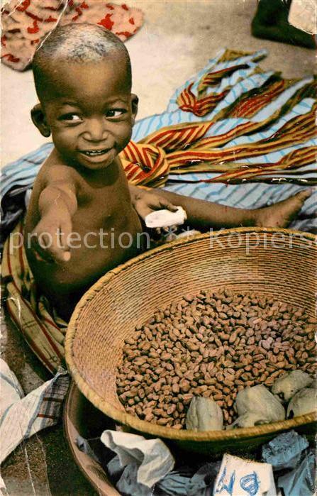 Typen Afrika Petit marchand de Cacahuetes Kakao-Bohn