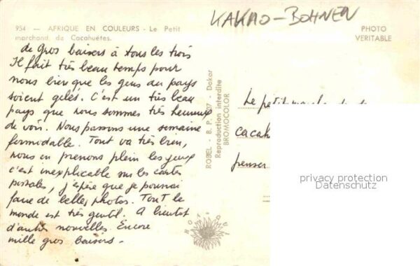 Typen Afrika Petit marchand de Cacahuetes Kakao-Bohn – Bild 2