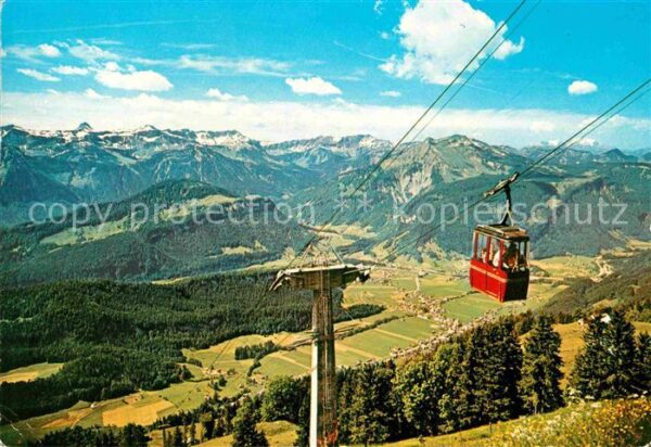Seilbahn Sonderdach Bezau Säntis Hoher Freschen