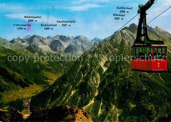 Seilbahn Walmendingerhorn Mittelberg Kleines Wal
