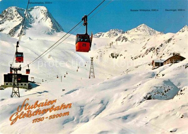 Seilbahn Stubaier Gletscherbahn Dresdnerhütte Mi