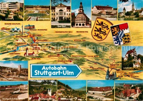 Autobahn Stuttgart-Ulm Leonberg Bad Boll Leiphei