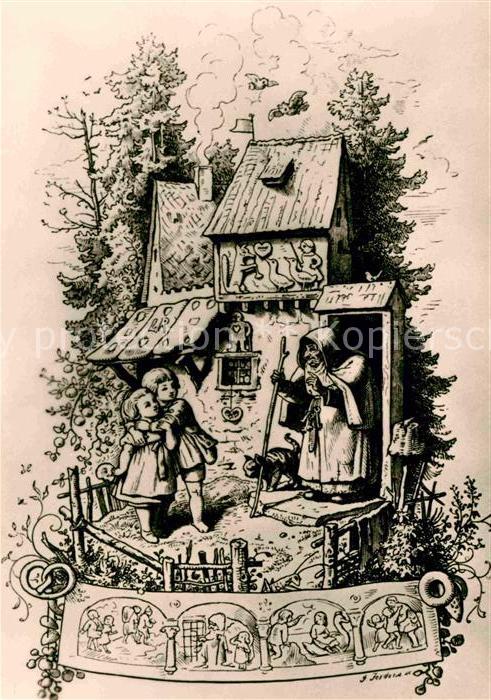 Richter Ludwig Holzschnitt Hänsel und Gretel