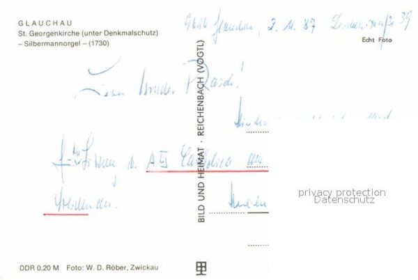Kirchenorgel Glauchau St. Georgenkirche – Bild 2