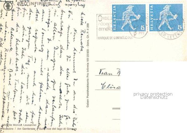 Kuenstlerkarte Mireille Monod Bossiere Genfersee – Bild 2