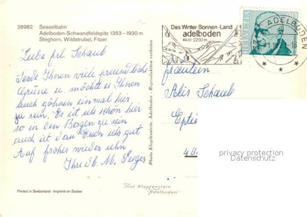 Sessellift Adelboden-Schwandfeldspitz Steghorn Wil – Bild 2
