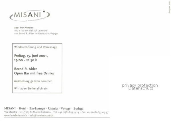 Celerina GR Hotel Misani Restaurant Voyage Ölgemäld – Bild 2