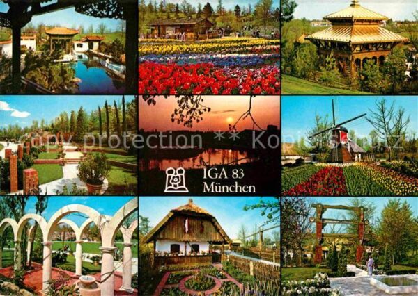 Gartenbauaustellung IGA 83 München Nationgärten China Bayer