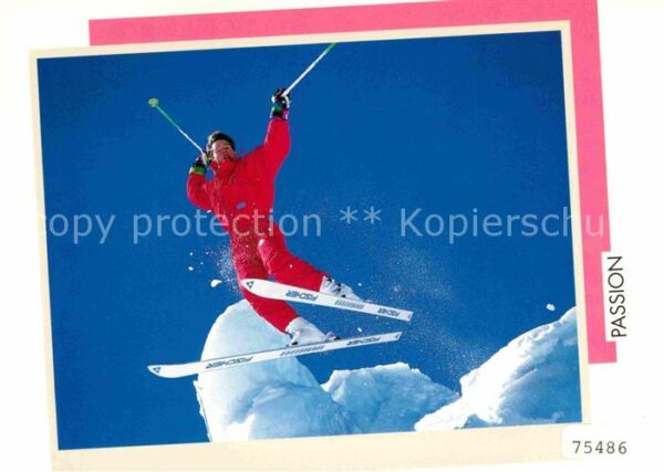 Skifahren Skisprung