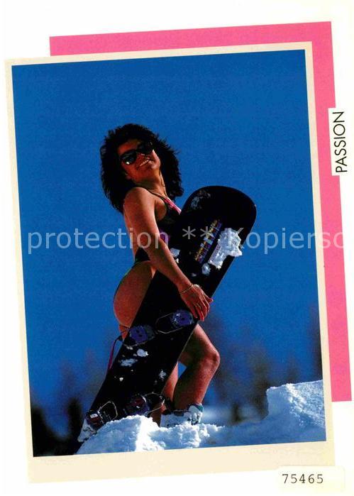 Skisport Frau Snowboard