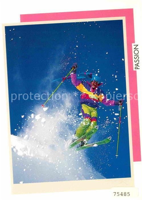 Skifahren Skisprung