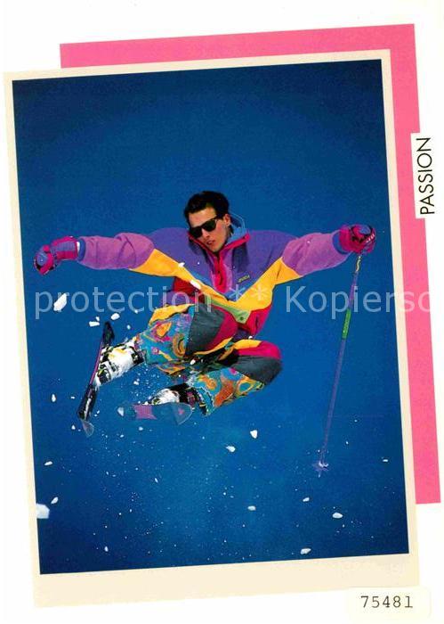Skifahren Skisprung