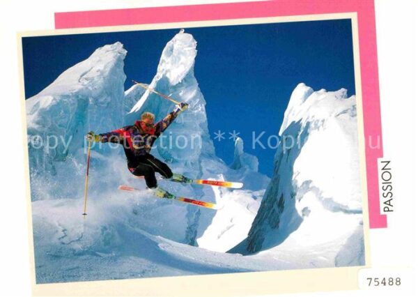 Skifahren Skisprung