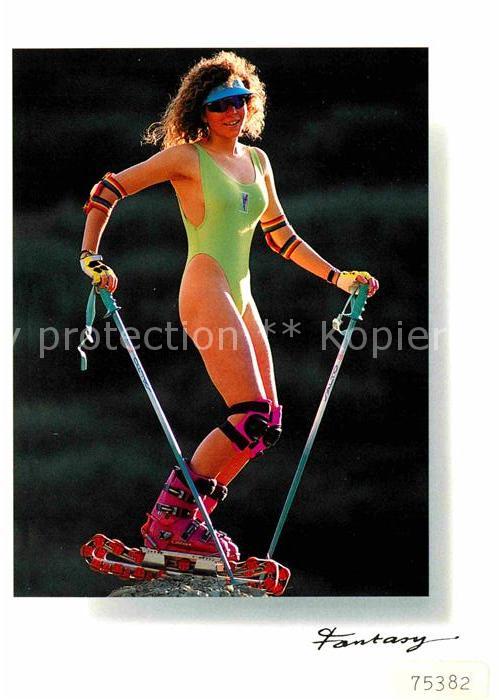 Skisport Frau Bademode