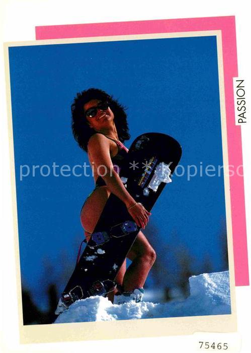 Skisport Frau Snowboard