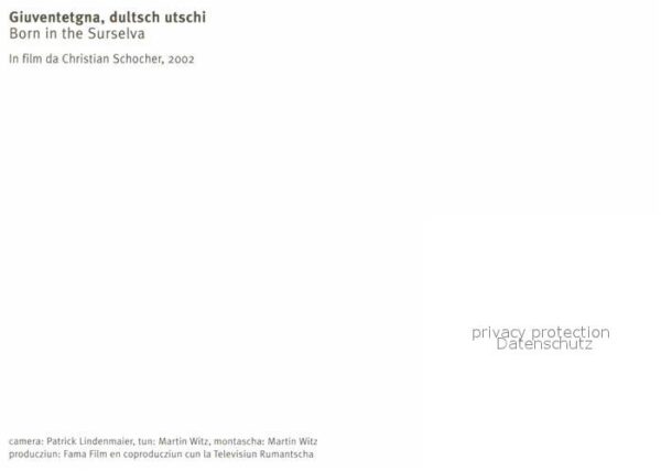 Kino Film Giuventetgna dultsch utschi Born in the – Bild 2