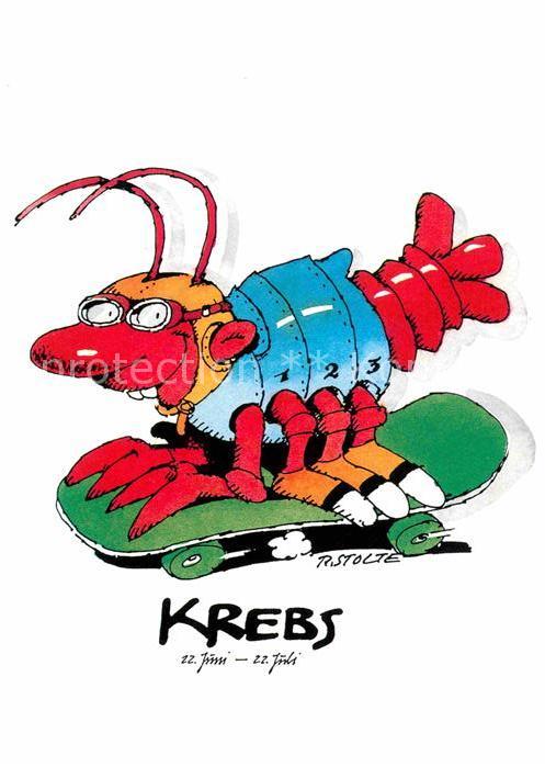 Sternzeichen Krebs Künstler R. Stolte