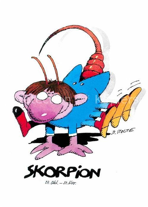 Sternzeichen Skorpion Künstler R. Stolte