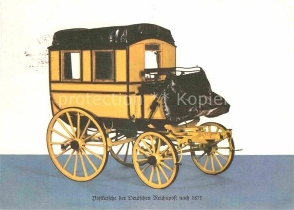 Postkutsche Deutsche Reichspost nach 1871