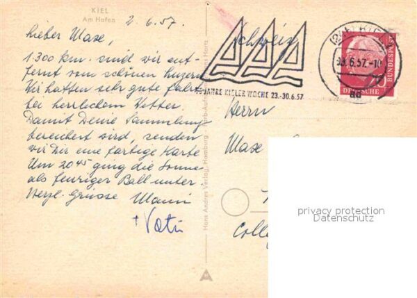 Dampfer Oceanliner Kiel Hafen – Bild 2