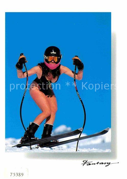 Skifahren Frau Bademode