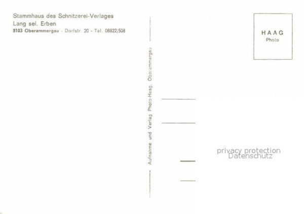 Oberammergau Stammhaus Lang sel. Elben – Bild 2