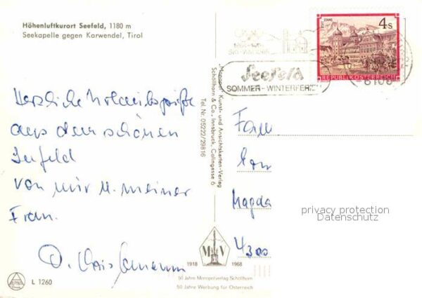 Seefeld Tirol Seekapelle Karwendel – Bild 2