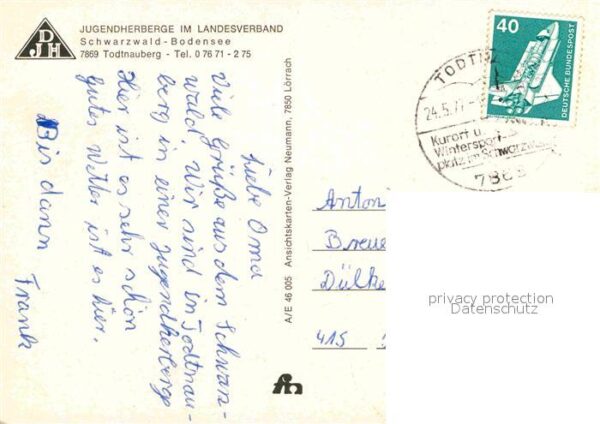 Todtnauberg Jugendherberge Schwarzwald Bodensee – Bild 2