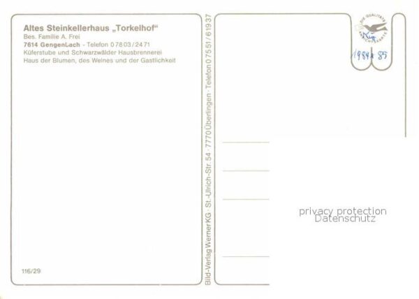 Gengenbach Altes Steinkellerhaus Torkelhof – Bild 2