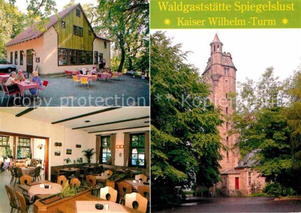 Marburg Lahn Waldgaststätte Spiegelslust Kaiser Wilh