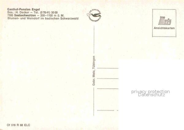 Sasbachwalden Gasthof Engel – Bild 2