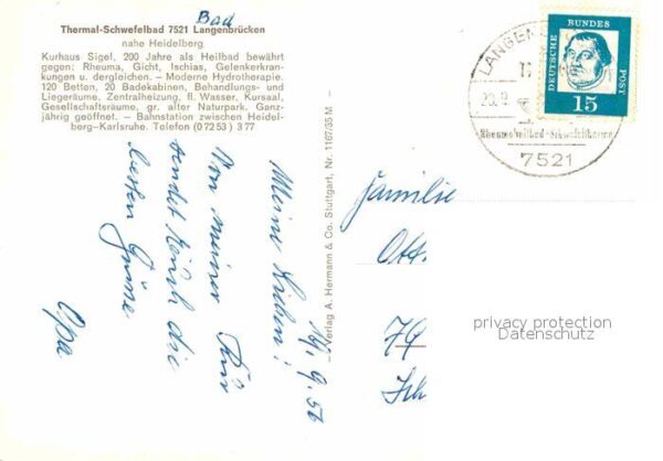 Bad Langenbruecken Bad Schoenborn Thermal Schwefelbad – Bild 2
