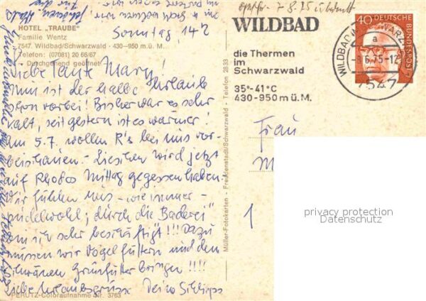 Bad Wildbad HotelTraube – Bild 2