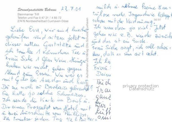 Cuxhaven Doese Nordseebad Strandgaststätte Behrens – Bild 2
